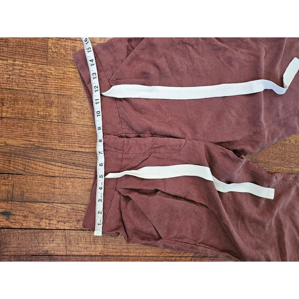 Wilfred‎ Aritzia Chocolate Brown Lightweight Boho Cottagecore Linen Blend Pants6